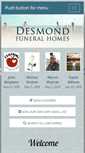 Mobile Screenshot of desmondfuneralhomes.com